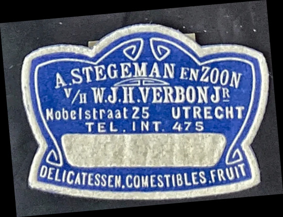 Sluitzegel A. Stegeman en Zoon – Delicatessen Utrecht