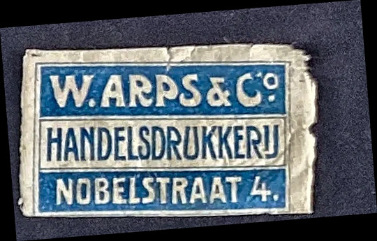 Sluitzegel W. Arps & Co. Handelsdrukkerij