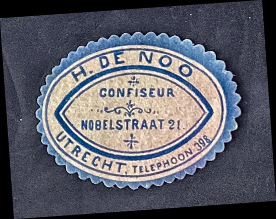Sluitzegel H. de Noo – Confiseur Utrecht