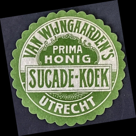 Van Wijngaarden's Prima Honig Sucade-Koek Utrecht