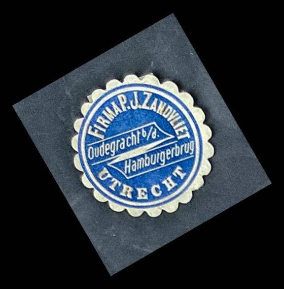 Sluitzegel Firma P.J. Zandvliet Utrecht