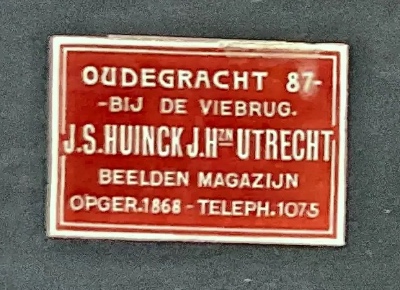 Sluitzegel J.S. Huinck Jr. Beeldenmagazijn Utrecht