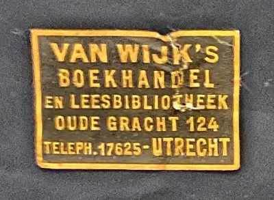 Van Wijk's Boekhandel en Leesbibliotheek Utrecht