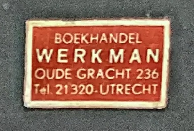 Sluitzegel Boekhandel Werkman Utrecht