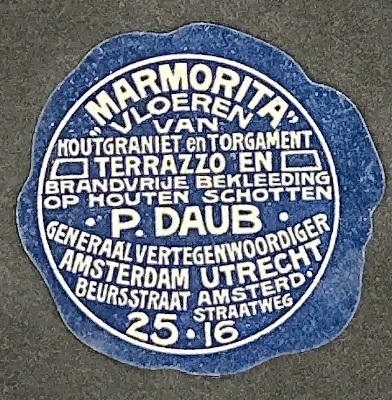 Marmorita Vloeren – P. Daub, Amsterdam & Utrecht