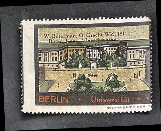 Sluitzegel W. Boterman – Berlin Universität