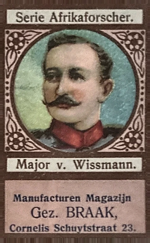 Serie Afrikaforscher – Major v. Wissmann – Gez. Braak Amsterdam