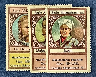 Sluitzegels Manufacturen Magazijn Gez. Braak – Serie Boerenkleding & Afrika