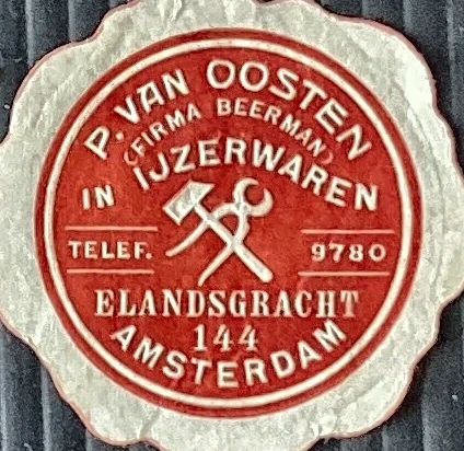 P. van Oosten – IJzerwarenhandel Amsterdam