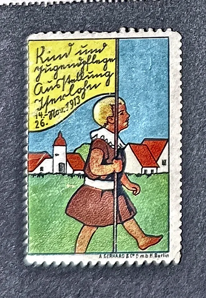 Kindertentoonstellingszegel Innsbruck 1913