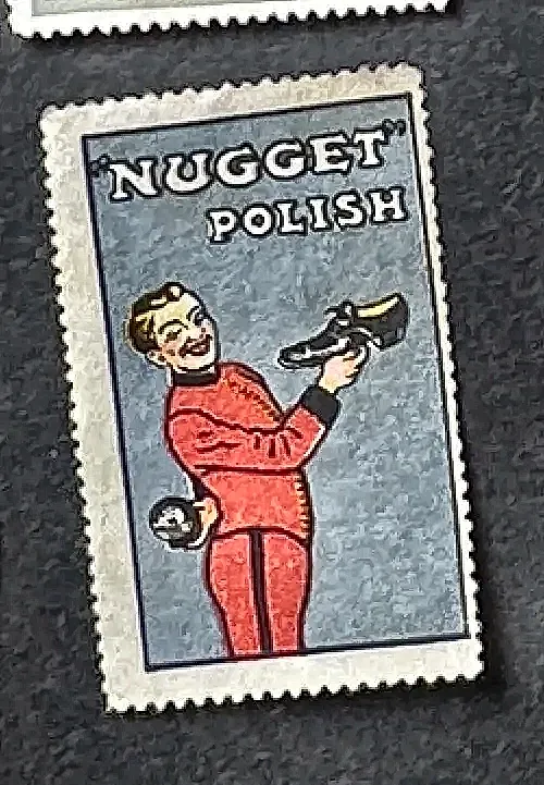 Nugget Polish – Reclamesluitzegel voor schoenpoetsmiddel