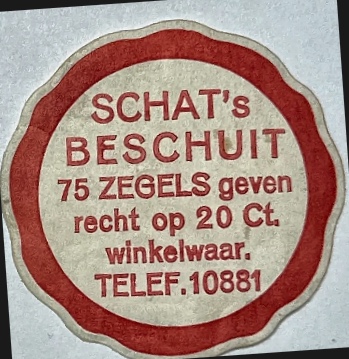 Sluitzegel Schat's Beschuit – 75 Zegels