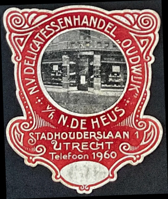 Sluitzegel N.V. Delicatessenhandel Oudwijk – Utrecht