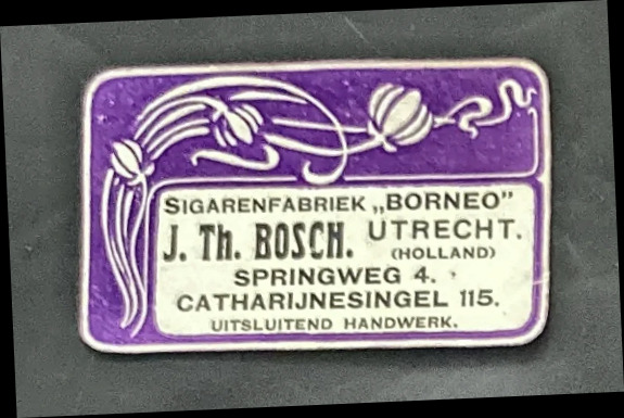 Sluitzegel Sigarenfabriek Borneo – J. Th. Bosch, Utrecht