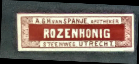 Rozenhonig – Apotheker A.G.H. van Spanje, Utrecht