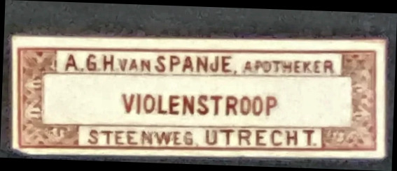 Sluitzegel Apotheker Van Spanje – Violenstroop, Utrecht