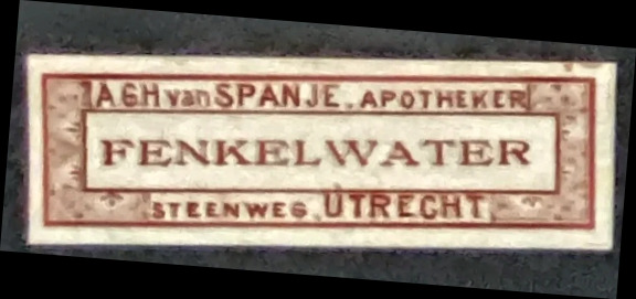 Fenkelwater – Apotheker Van Spanje, Utrecht