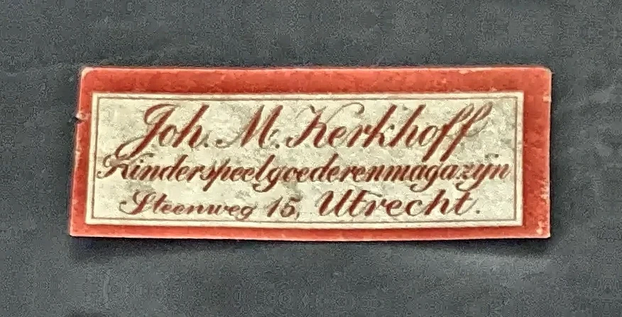 Sluitzegel Joh. M. Kerkhoff – Kinderspeelgoederenmagazijn Utrecht