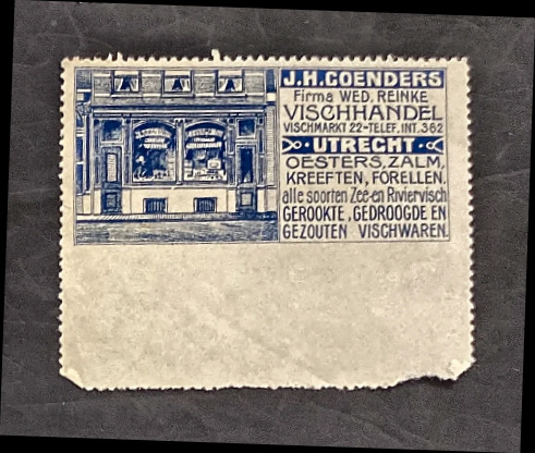 Sluitzegel J.H. Coenders Vischhandel Utrecht