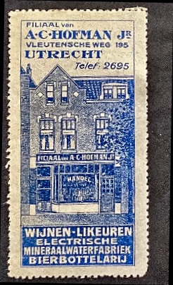 Sluitzegel Filiaal A.C. Hofman Jr. – Wijnhandel Utrecht