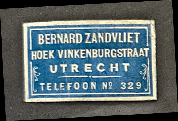 Reclamesluitzegel Bernard Zandvliet, Utrecht