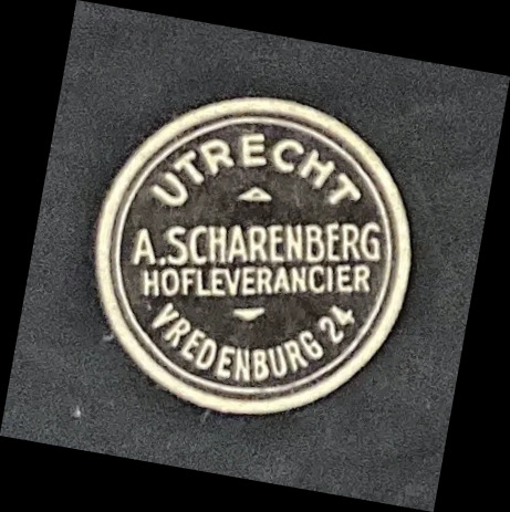 Sluitzegel A. Scharenberg Hofleverancier Utrecht
