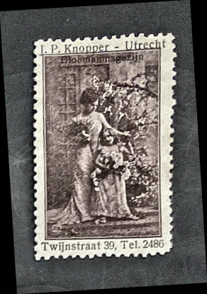 Sluitzegel Bloemstenmagazijn J.P. Knopper – Utrecht