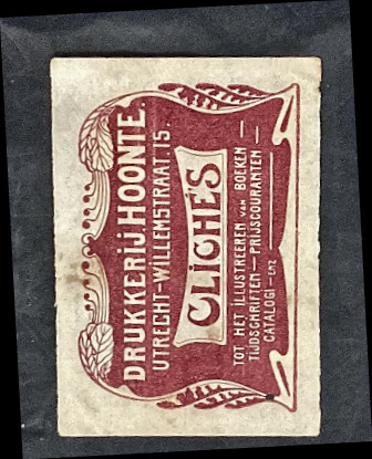 Sluitzegel Drukkerij J. Hoonte Utrecht