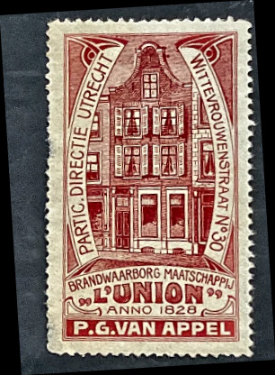 Sluitzegel Brandwaarborg Maatschappij L'Union Utrecht – P.G. van Appel