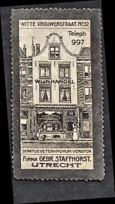 Sluitzegel Wijnhandel Firma Gebr. Staffhorst Utrecht