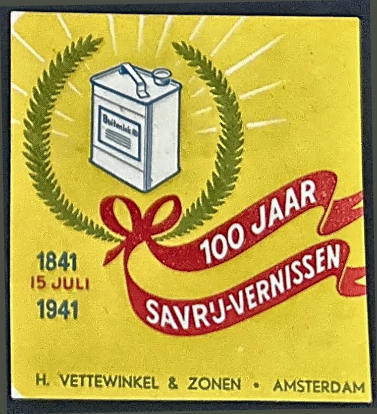 100 Jaar Savrij-Vernissen – H. Vettewinkel & Zonen Amsterdam 1941